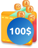 Мінімальний вивід - 100 USD  (криптовалютою)